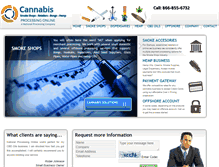 Tablet Screenshot of cannabismerchantaccounts.com